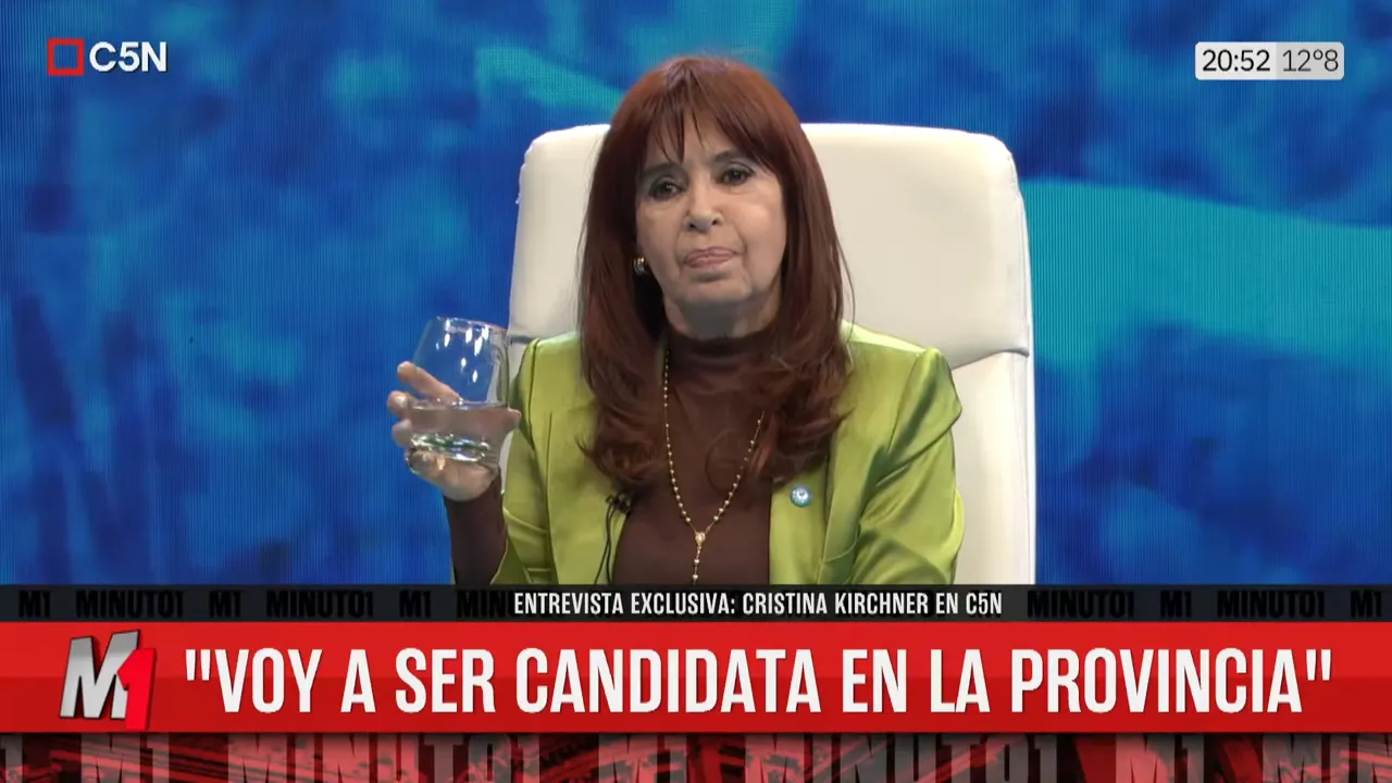 CRISTINA KIRCHNER con GUSTAVO SYLVESTRE en MINUTO UNO (4)