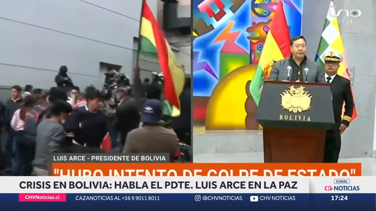 Pdte. de Bolivia condena intento de Golpe de Estado y llama a a _defender la democracia_ (1)