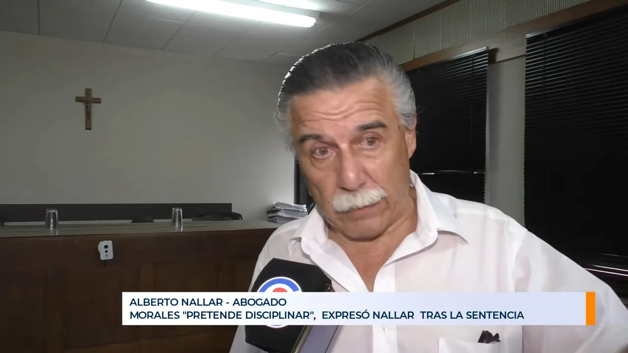 Tras su condena, Nallar dijo que Morales _golpea a uno y atemoriza al resto_ (1)